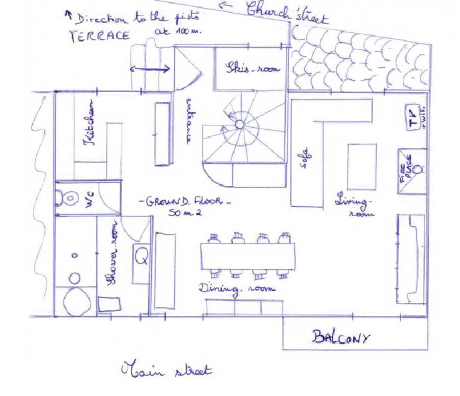 Plan du rez-de-chaussée